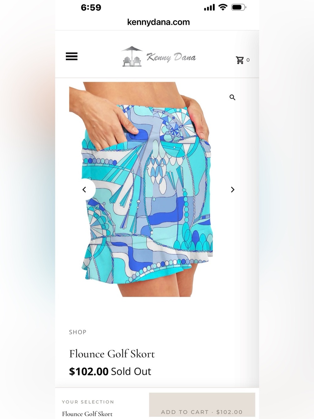 KENNY DANA sport skort